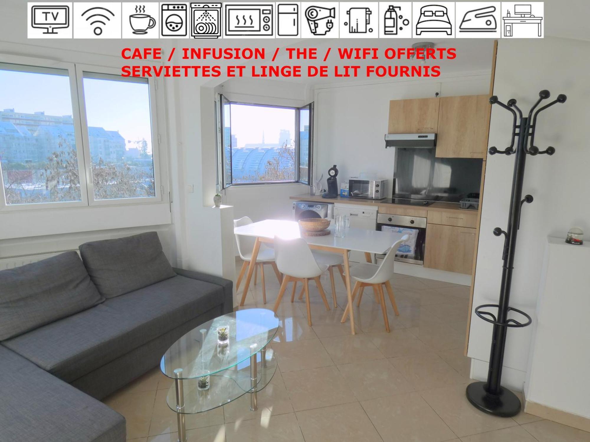 37M2 Lumineux Face Gare Sncf, Wifi Et Cafe Et The Offerts Appartement Orléans Buitenkant foto